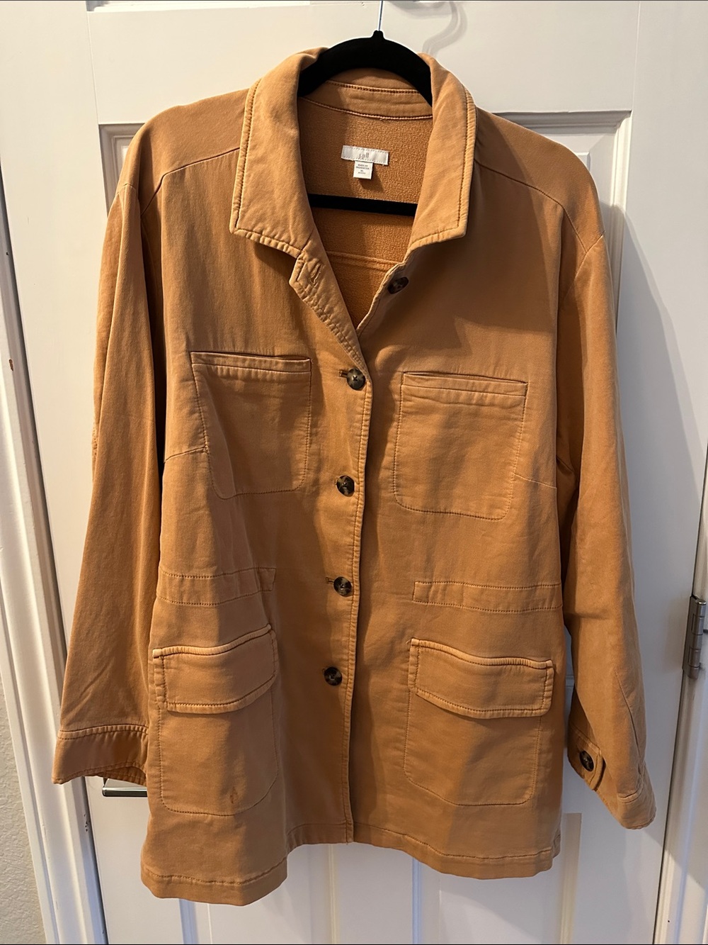 Women's J.JIll Utility Shirt Jacket in Camel
